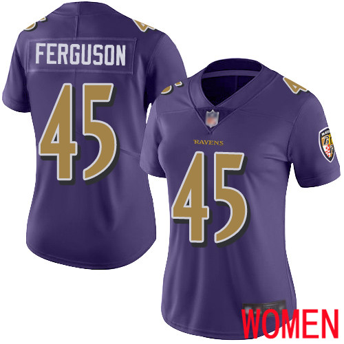 Baltimore Ravens Limited Purple Women Jaylon Ferguson Jersey NFL Football #45 Rush Vapor Untouchable->youth nfl jersey->Youth Jersey